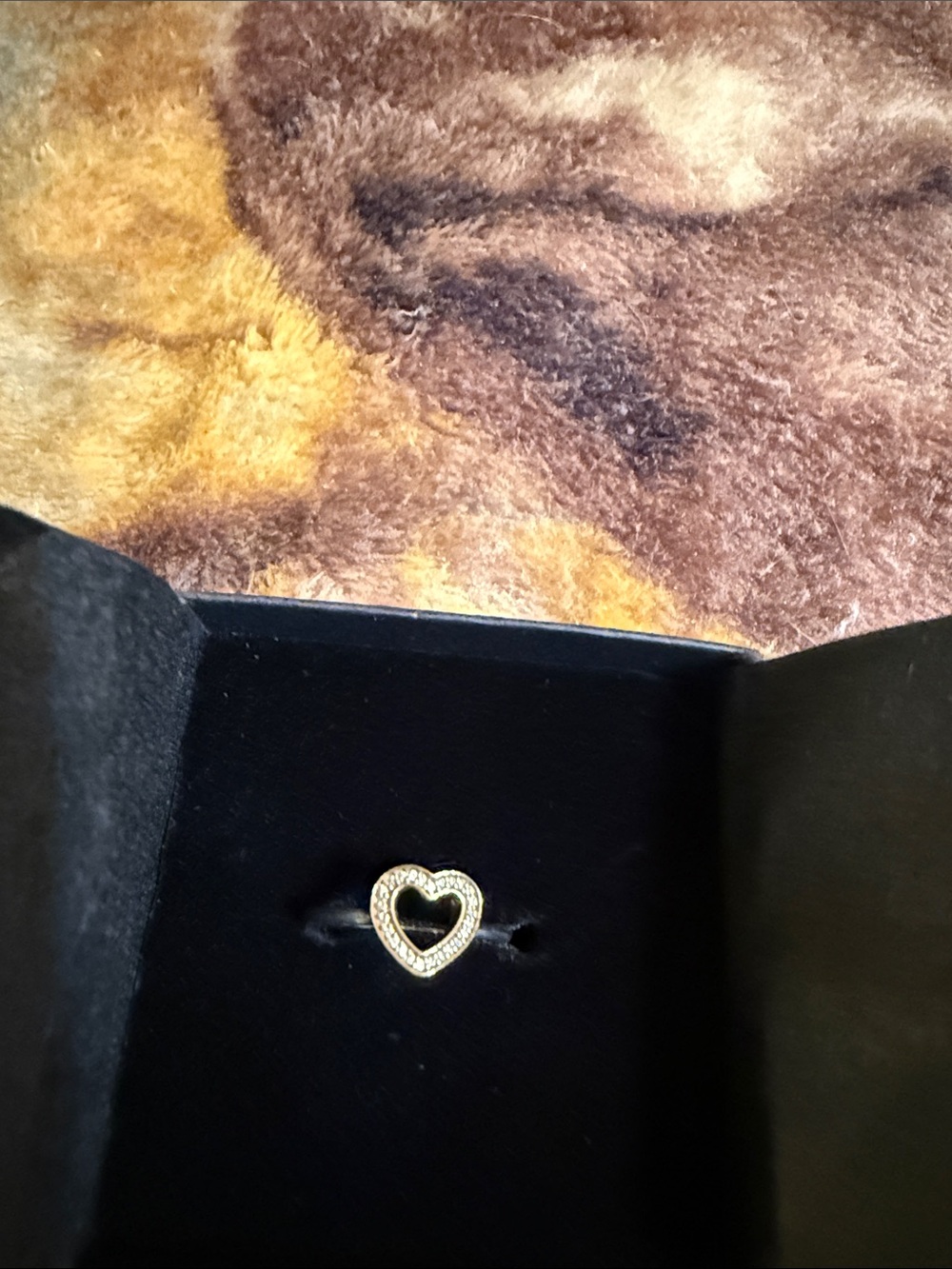 Heart Pavé Accent Ring in Gold - Women Jewelry